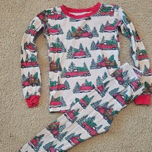 Boys Christmas truck pajamas